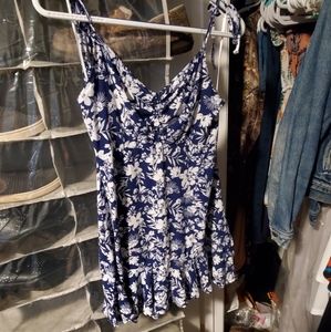 Mini Blue Floral Sundress